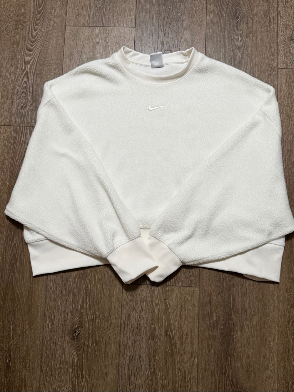 Nike Women's Off-White Fleece Crew Sweatshirt